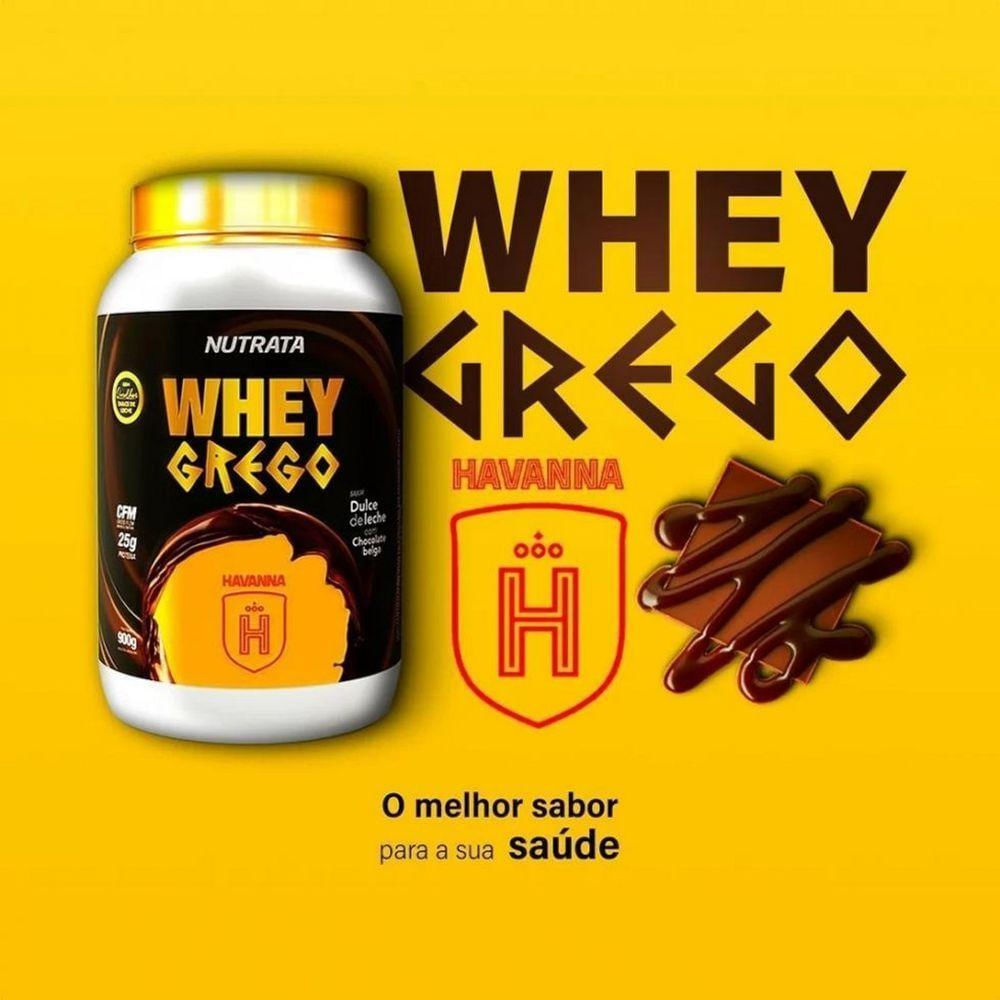 Encontraproduto.com.br - Whey Grego - 900g Dulce De Leche Com Chocolate Belga Havanna - Nutrata