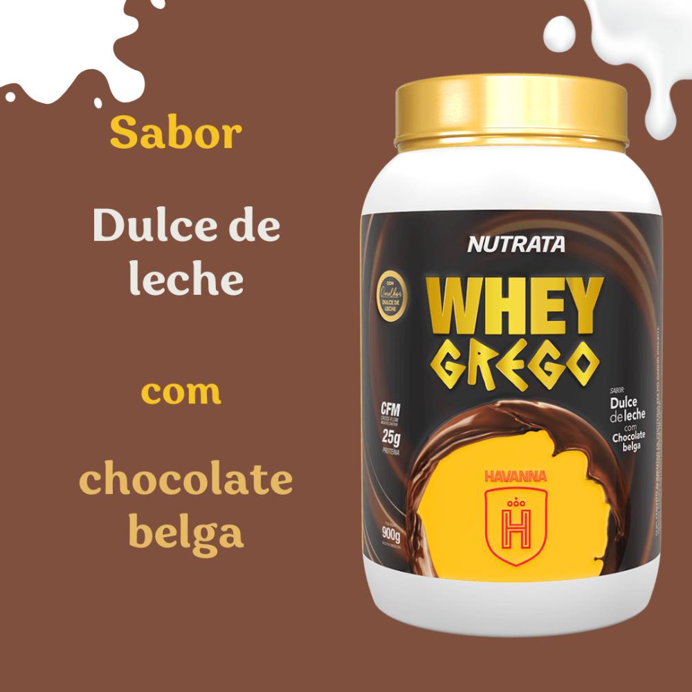 Encontraproduto.com.br - Whey Grego - 900g Dulce De Leche Com Chocolate Belga Havanna - Nutrata