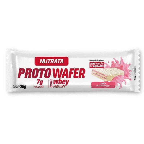 Encontraproduto.com.br - Barra De Proteína Proto Wafer 30g Nutrata
