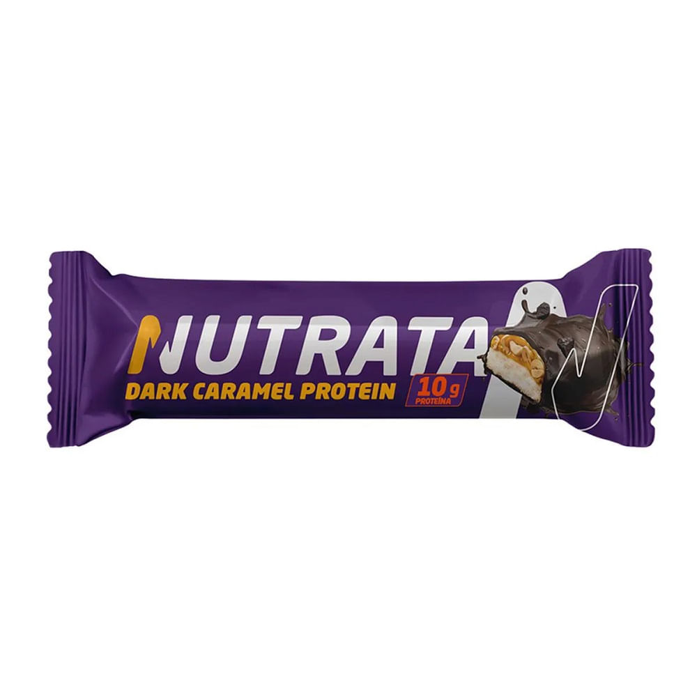 Encontraproduto.com.br - Barra Protein Wafer Dark Caramel Nutrata Display Com 12x45g