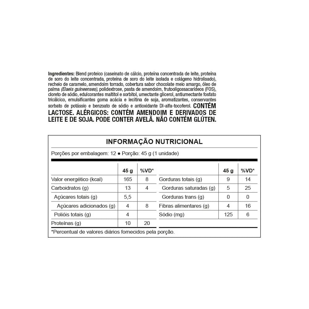 Encontraproduto.com.br - Barra Protein Wafer Dark Caramel Nutrata Display Com 12x45g
