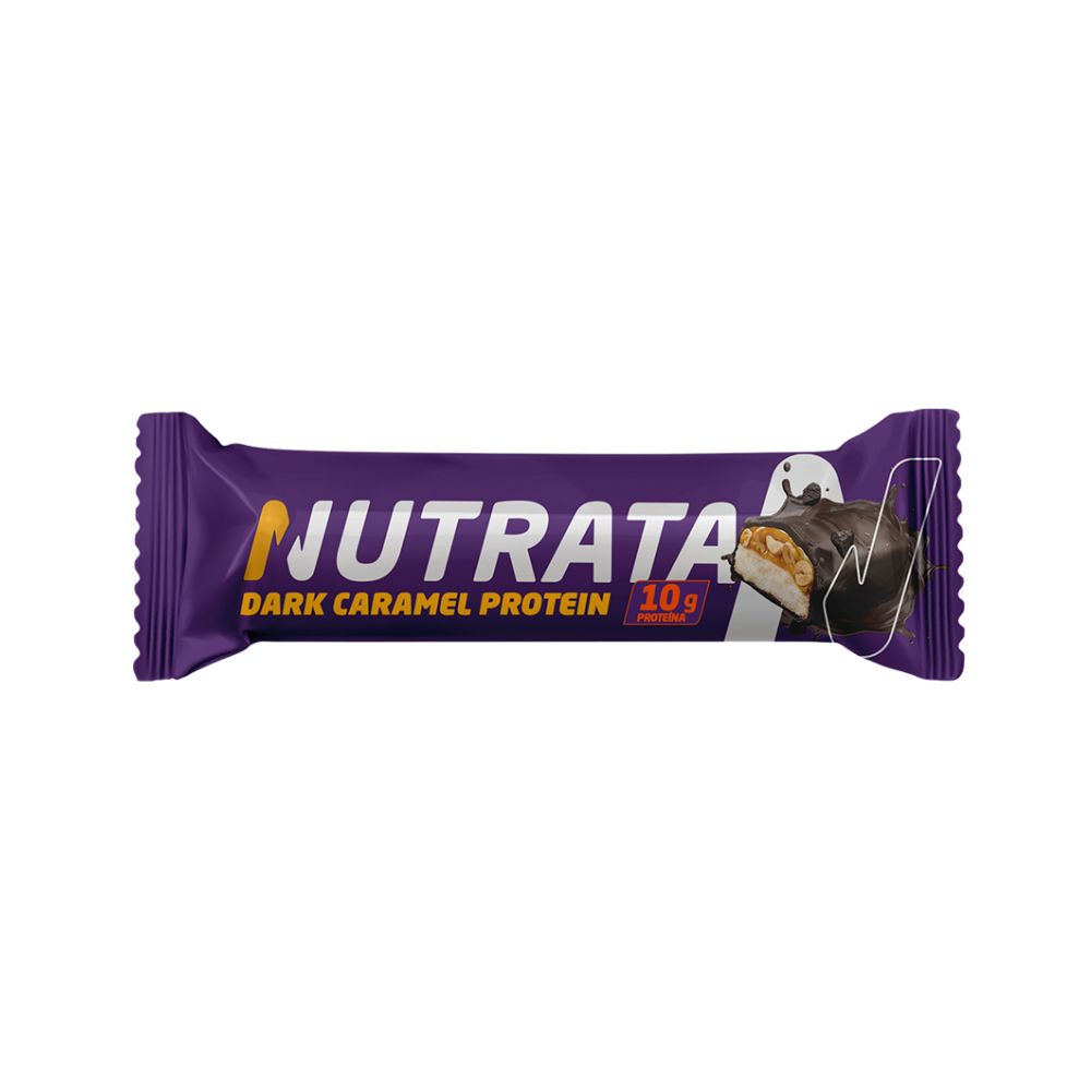 Encontraproduto.com.br - Barra Protein Wafer Dark Caramel Nutrata Display Com 12x45g