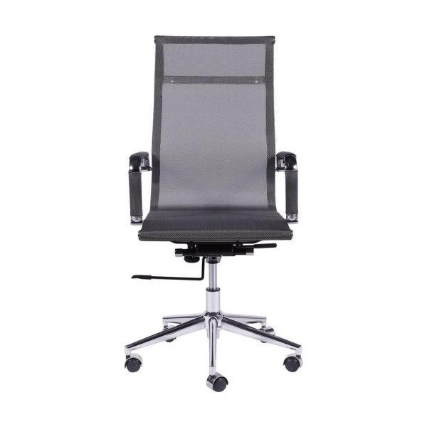 Encontraproduto.com.br - Cadeira Office Tela Alta com Rodizio Cinza