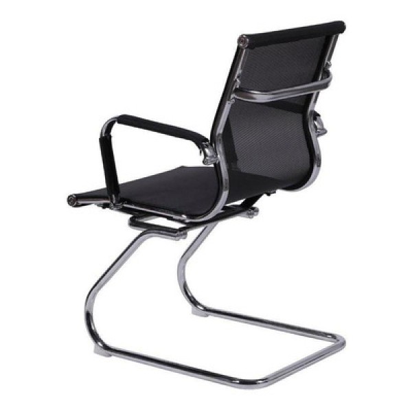 Encontraproduto.com.br - Cadeira Base Fixa Tela Eames Preta