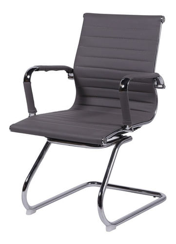 Encontraproduto.com.br - Cadeira Office Eames Esteirinha com Base Fixa Cinza