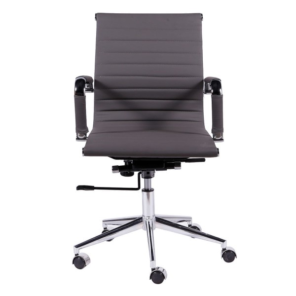 Encontraproduto.com.br - Cadeira Office Eames Esteirinha Baixa com Rodizio Cinza