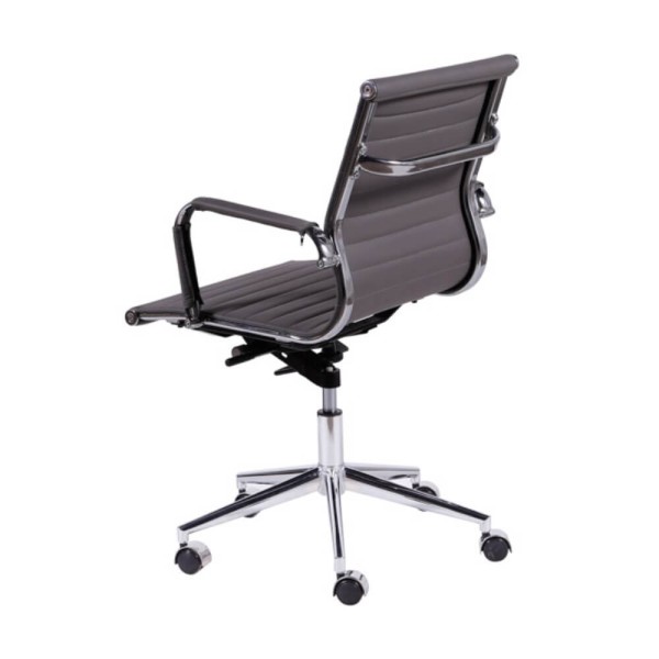 Encontraproduto.com.br - Cadeira Office Eames Esteirinha Baixa com Rodizio Cinza