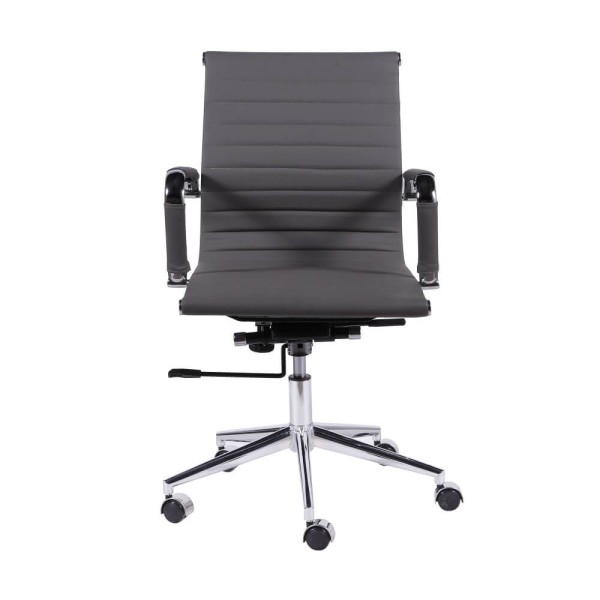 Encontraproduto.com.br - Cadeira Office Eames Esteirinha Baixa com Rodizio Cinza