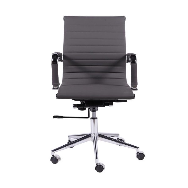 Encontraproduto.com.br - Cadeira Office Eames Esteirinha Baixa com Rodizio Cinza