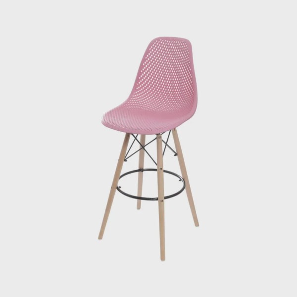 Encontraproduto.com.br - Banqueta Eames Colmeia - Rosa