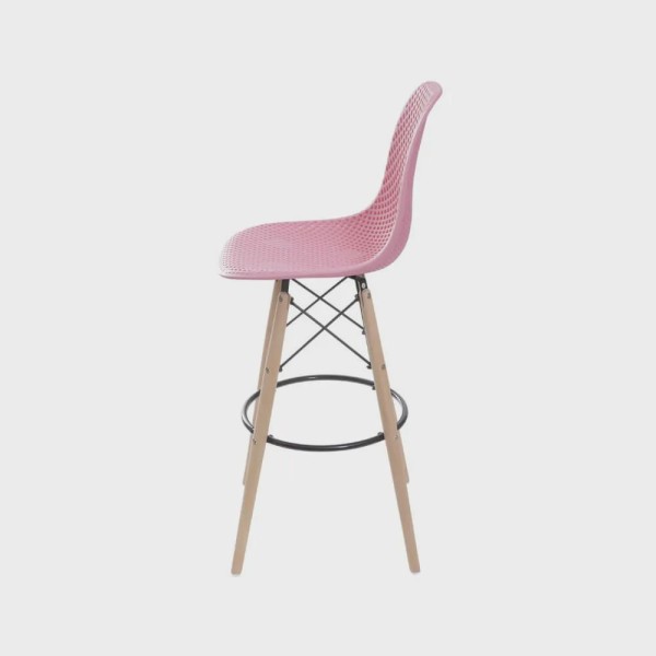 Encontraproduto.com.br - Banqueta Eames Colmeia - Rosa