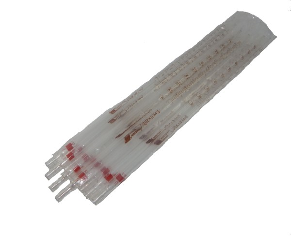 PIPETA SOROLOGICA VIDRO 5 ml - 1/10  C/10 PRECISION