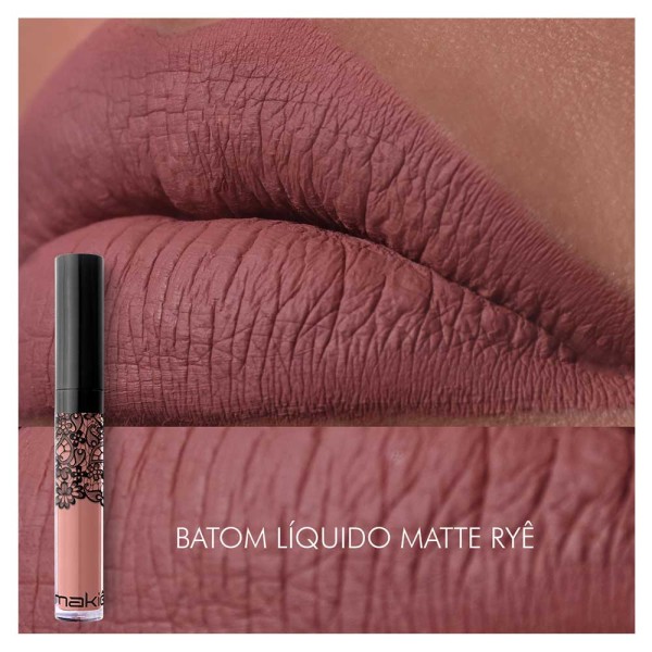Encontraproduto.com.br - Makiê Batom Líquido Matte Rye 4ml