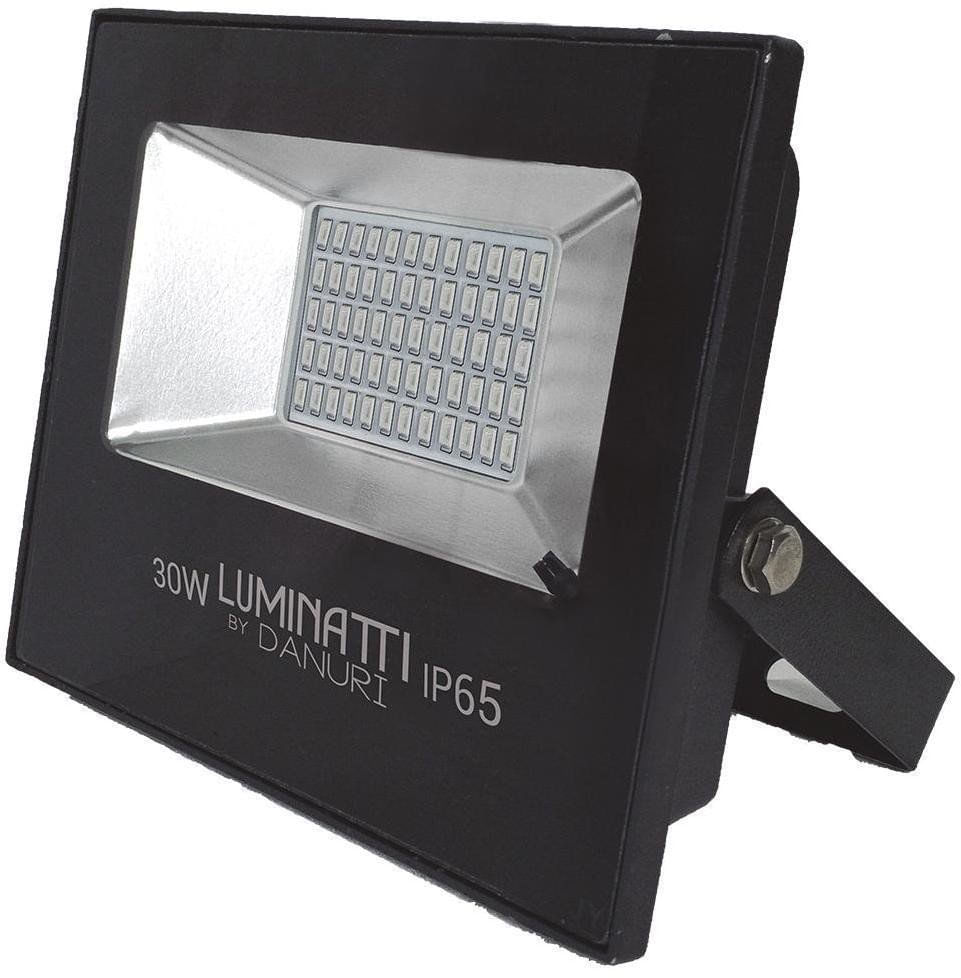 Encontraproduto.com.br - Refletor de LED Slim 30W IP65 com Controle Remoto RGB