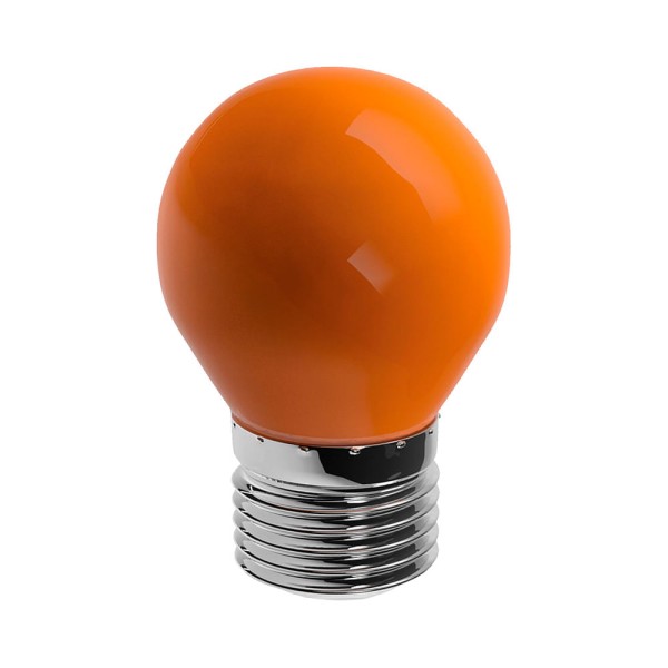 Encontraproduto.com.br - Lâmpada de LED Bolinha Color Bulbo G45 6W E27 Luz Âmbar