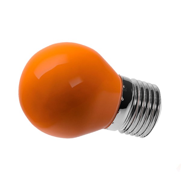 Encontraproduto.com.br - Lâmpada de LED Bolinha Color Bulbo G45 6W E27 Luz Âmbar