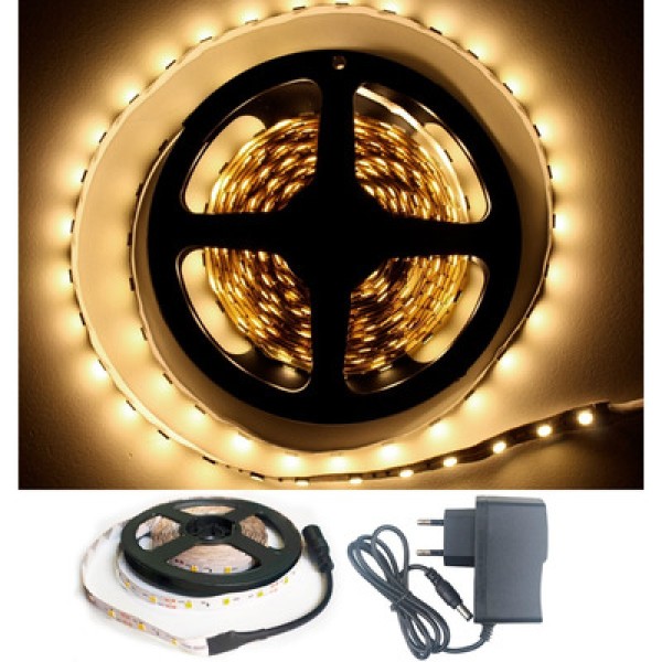 Encontraproduto.com.br - fita led c/ adapt+kit controlador rgb 12v ip20 25w luminatti