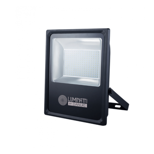 Refletor LED Bivolt 500W 6000K Branco Frio 40000 Lúmens Preto LM-843 IP65 Luminatti
