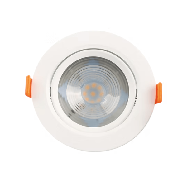 Spot de Embutir LED Redondo 7W Luz Branca 6500K 490 Lúmens Bivolt Branco Luminatti
