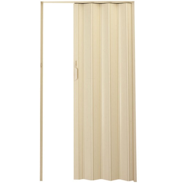 Encontraproduto.com.br - Porta Sanfonada PVC Plasflex Bege 80x210