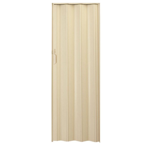 Encontraproduto.com.br - Porta Sanfonada PVC Plasflex Bege 80x210
