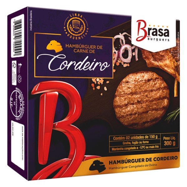 Encontraproduto.com.br - Hambúrguer de Cordeiro Brasa 300g