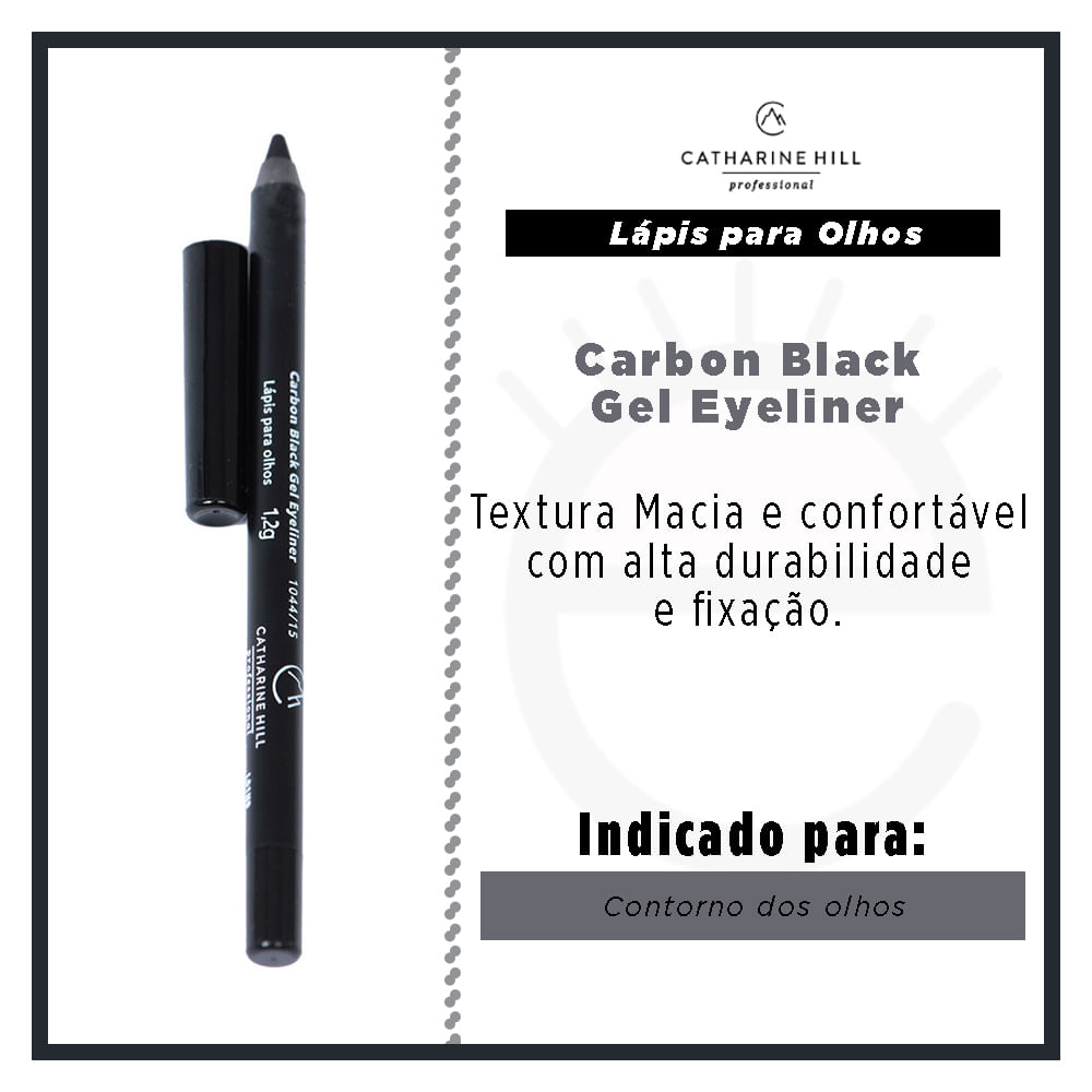 Encontraproduto.com.br - Lápis para Olhos Catharine Hill – Carbon Black Gel Eyeliner
