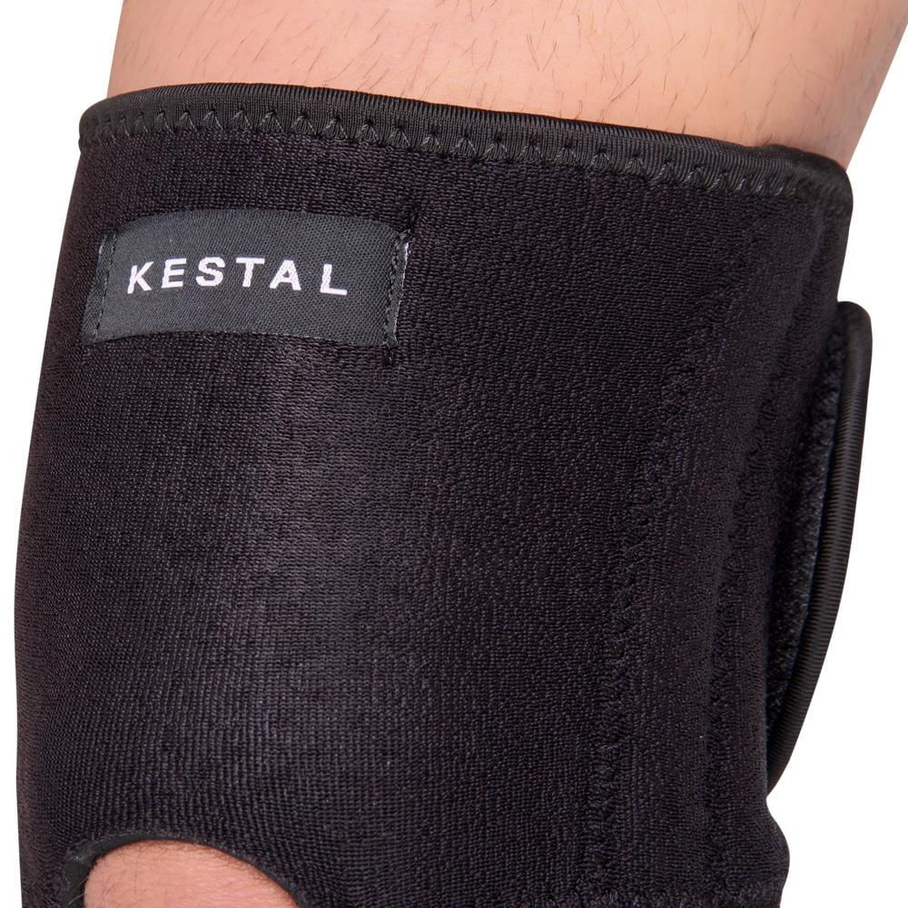 Encontraproduto.com.br - Kestal Joelheira Ajustável com Hastes de Aço Flexível Preto
