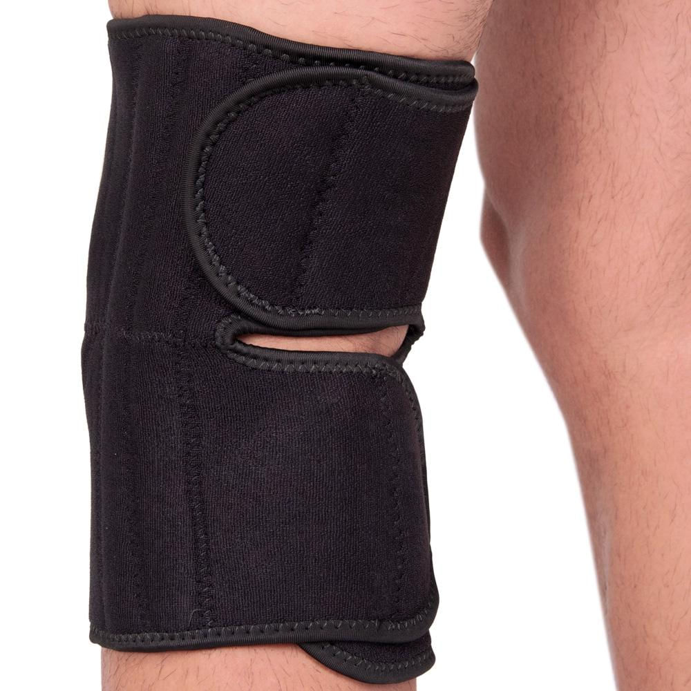 Encontraproduto.com.br - Kestal Joelheira Ajustável com Hastes de Aço Flexível Preto