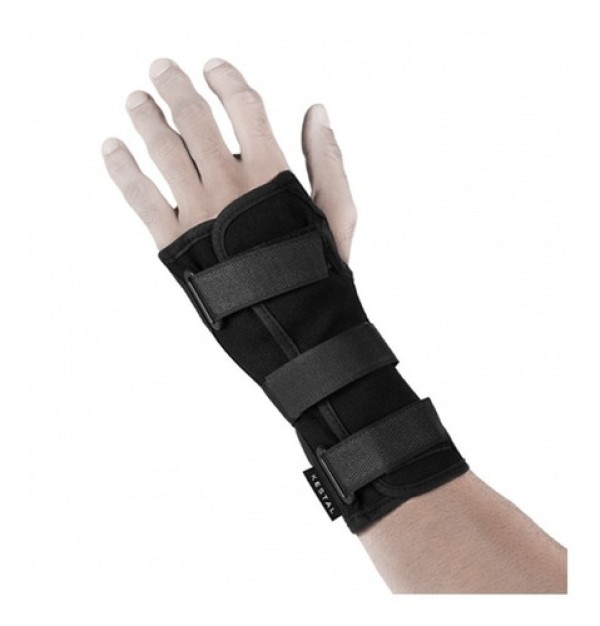 Encontraproduto.com.br - Tala Kestal Bilateral para Punho Preta
