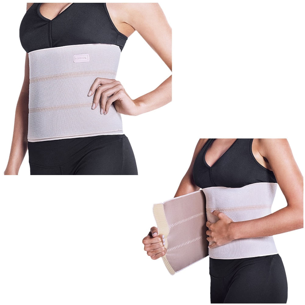 Encontraproduto.com.br - Faixa Elástica Abdominal Kestal - 3 Gomos - Tam P