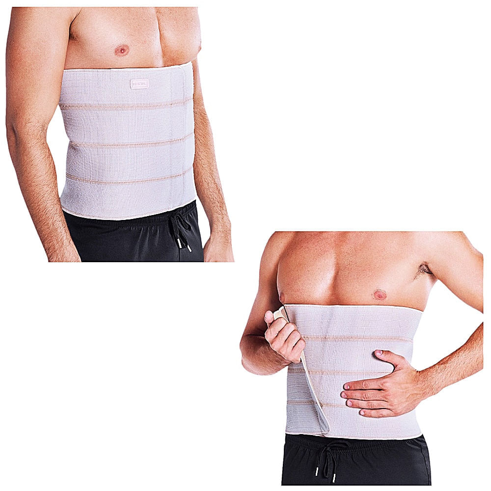 Encontraproduto.com.br - Faixa Elástica Abdominal Kestal - 4 Gomos - Tam G