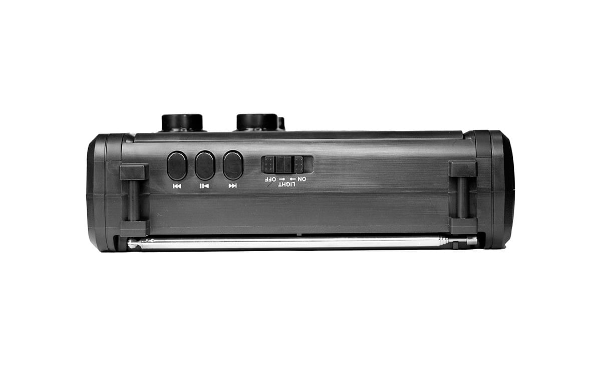 Encontraproduto.com.br - Rádio Portátil MP3 Hot Sat Telespark - Black
