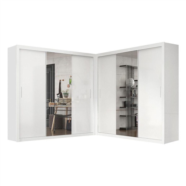 Encontraproduto.com.br - Closet Casal Premium Clarice Plus 06 Portas 8 Gavetas Branco