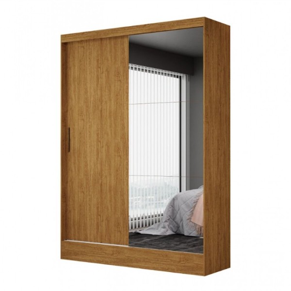 Encontraproduto.com.br - Guarda-roupa Belem Plus 2 Portas De Correr 2 Gavetas Cinamomo