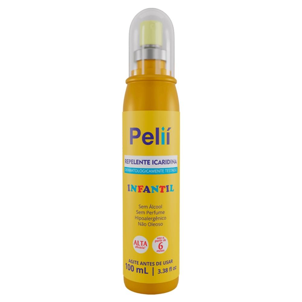Encontraproduto.com.br - Repelente Infantil com Icaridina Pelií Sem Perfume 100ml Spray