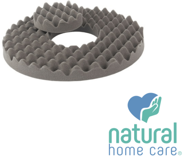 Encontraproduto.com.br - Almofada Caixa de Ovo com Orificio Natural Home Care