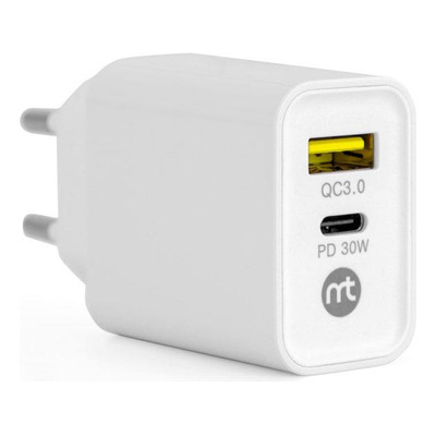 Carregador Universal, Mistertech, USB-C/ USB, 30W, Branco