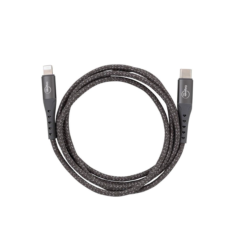 Encontraproduto.com.br - Cabo Lightning para USB-C, 1,2 metros, Linha Sampa, iPlace, Cinza