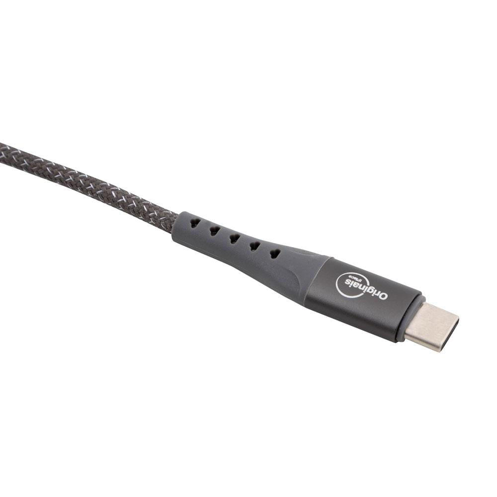 Encontraproduto.com.br - Cabo Lightning para USB-C, 1,2 metros, Linha Sampa, iPlace, Cinza