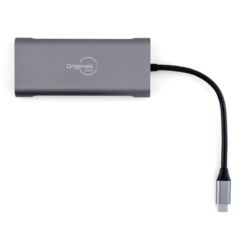 Encontraproduto.com.br - Adaptador Multiportas 8 em 1, Originais iPlace