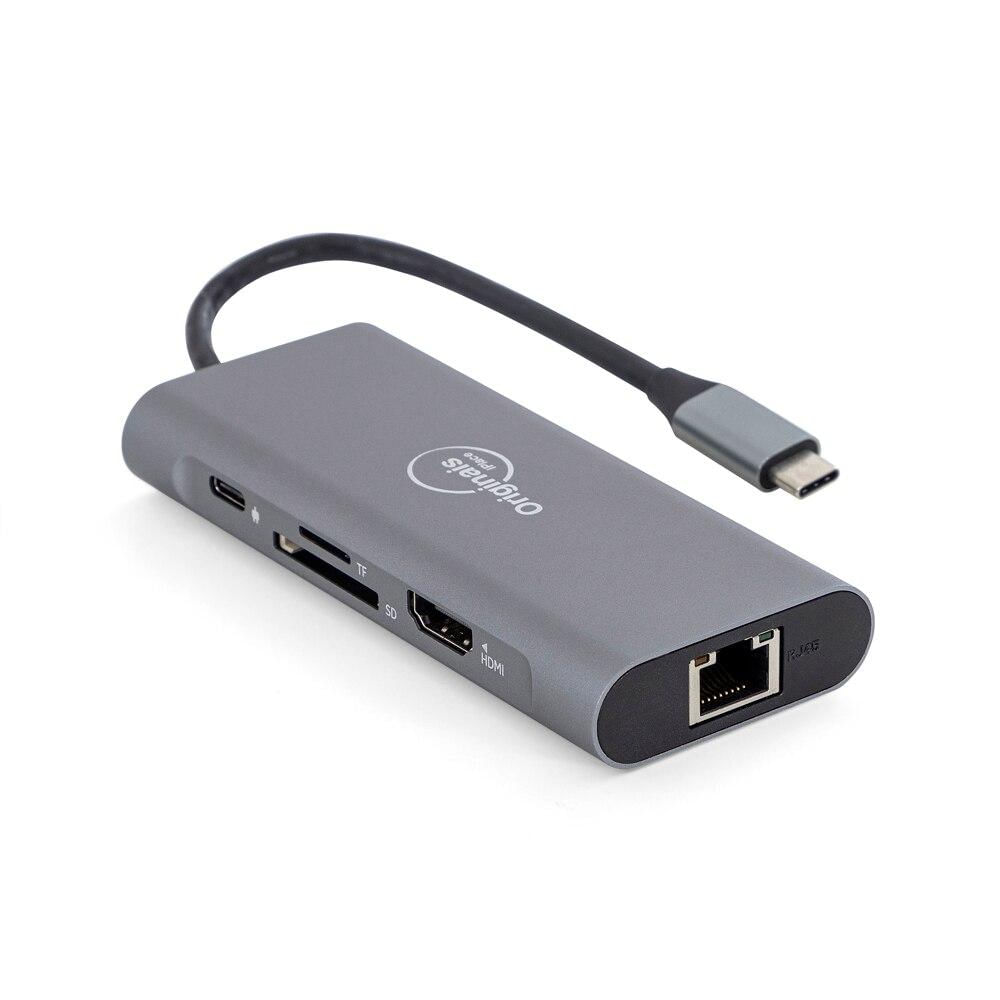 Encontraproduto.com.br - Adaptador Multiportas 8 em 1, Originais iPlace
