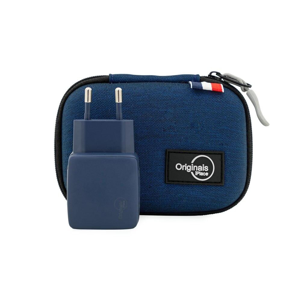 Encontraproduto.com.br - Kit de Viagem Floripa, Cabo Lightning USB-C e Carregador de Parede, 30W, Originais iPlace