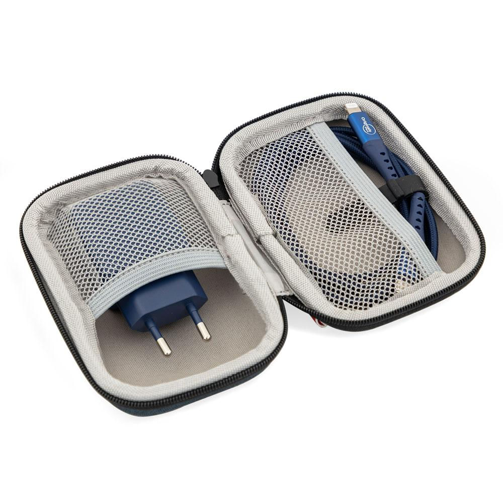 Encontraproduto.com.br - Kit de Viagem Floripa, Cabo Lightning USB-C e Carregador de Parede, 30W, Originais iPlace