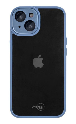 Encontraproduto.com.br - Capa iPhone 14 Originais iPlace, Noronha, Transparente com Proteção de Câmera, Azul