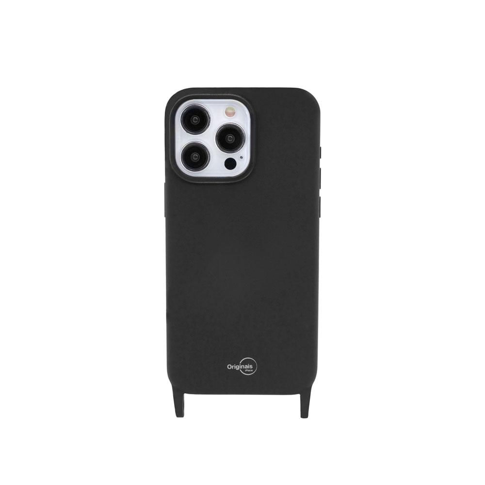 Encontraproduto.com.br - Capa iPhone 15 Pro Max com Alça, Strap Beagá, iPlace, Preto