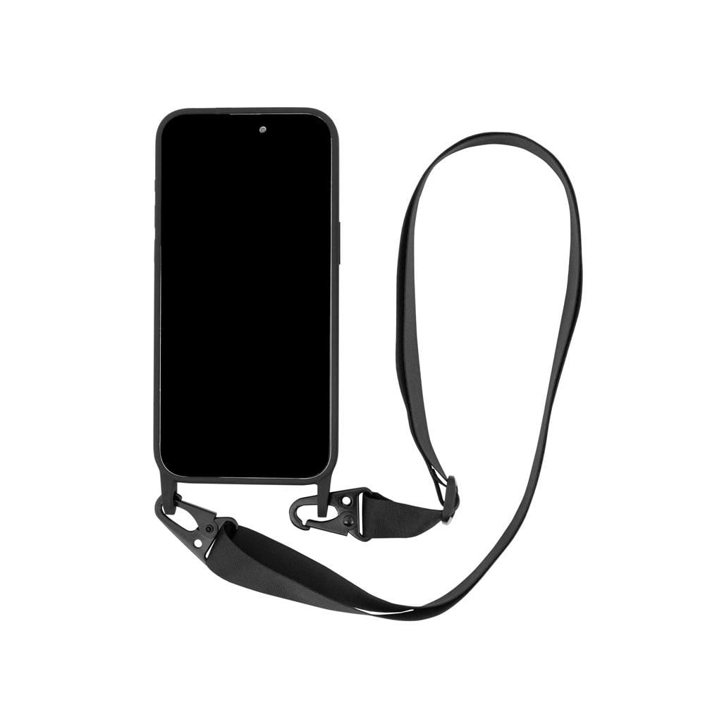 Encontraproduto.com.br - Capa iPhone 15 Pro Max com Alça, Strap Beagá, iPlace, Preto