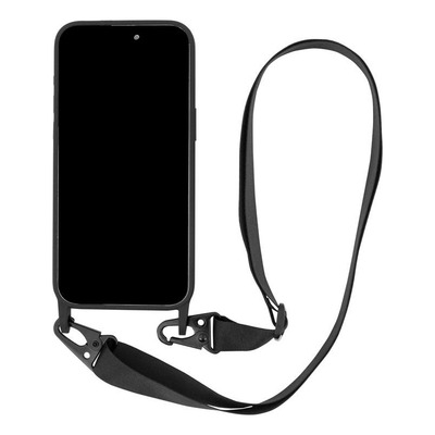 Encontraproduto.com.br - Capa iPhone 15 Pro Max com Alça, Strap Beagá, iPlace, Preto