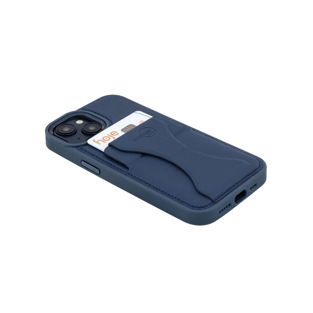 Encontraproduto.com.br - Capa iPhone 15 Com Porta Cartão E Suporte,iplace, Azul