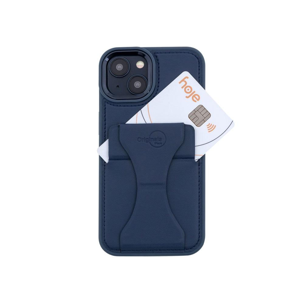 Encontraproduto.com.br - Capa iPhone 15 Com Porta Cartão E Suporte,iplace, Azul